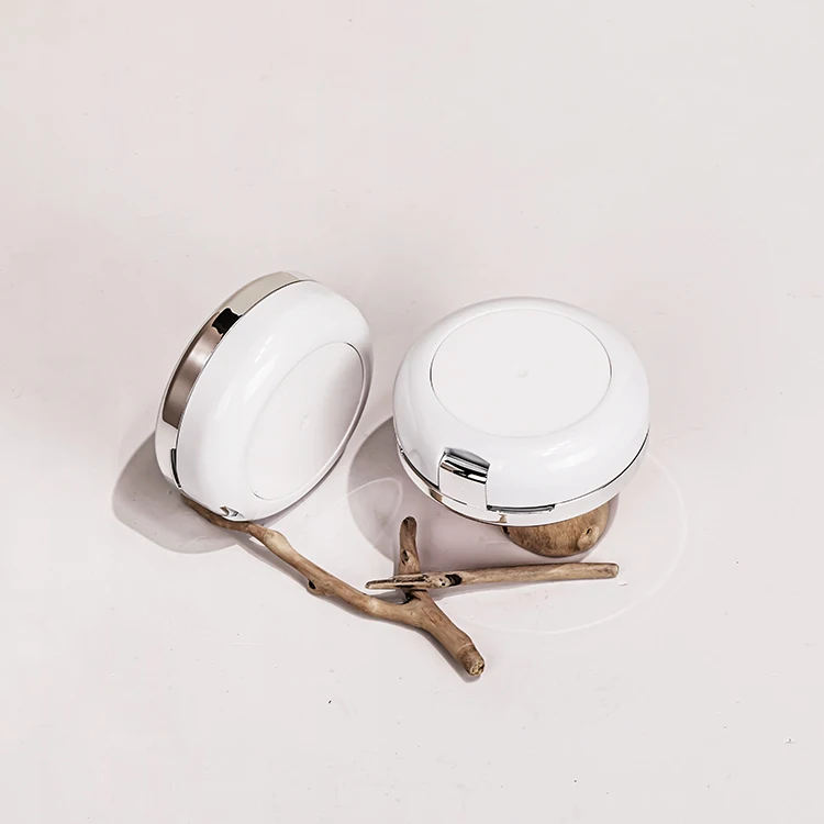 Round plastic air cushion case makeup powder case tools bb cream empty foundation case with mirror