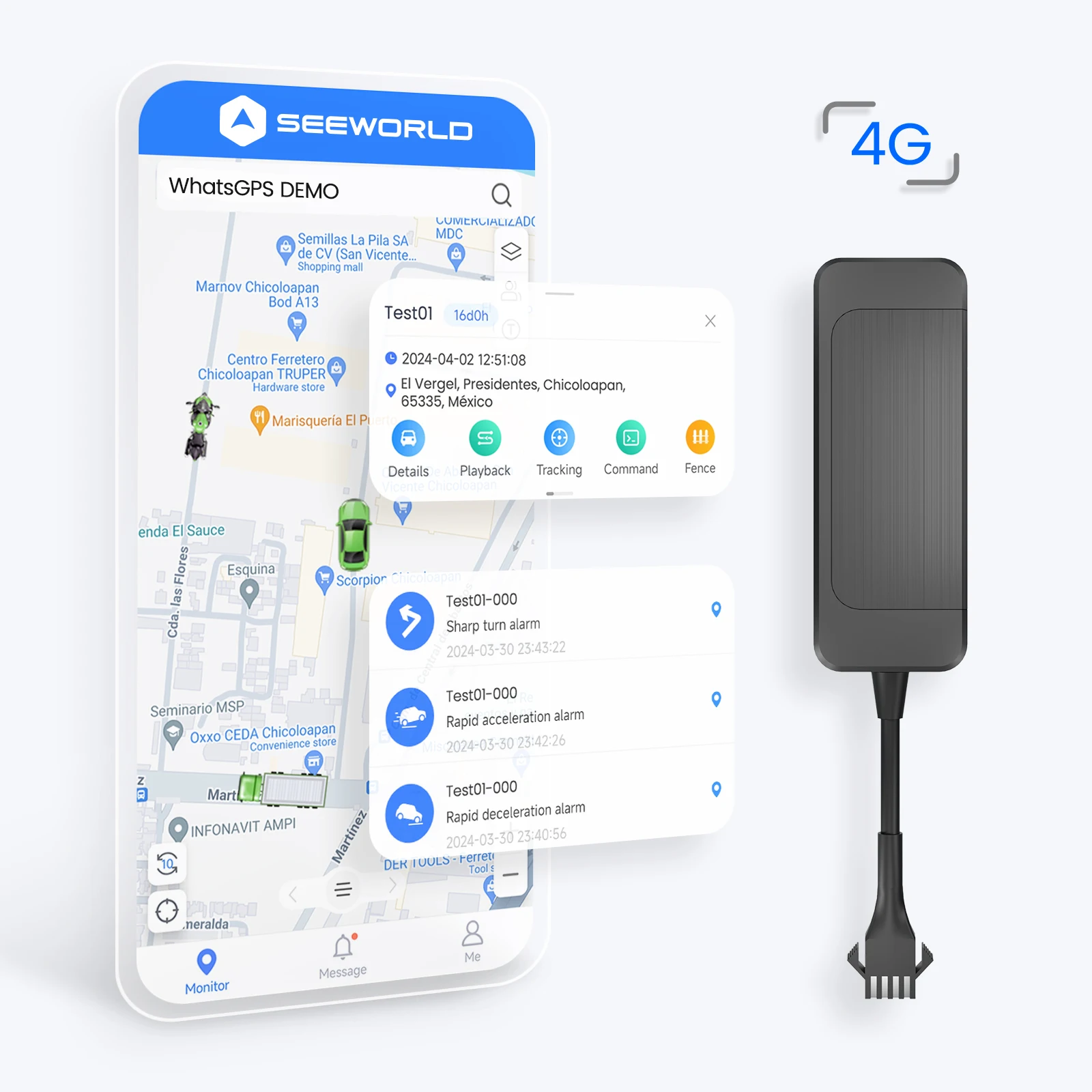 SEEWORLD GPS Para автомобильный Vehiculo трекер R12L с сигналом ACC SMS отключение двигателя