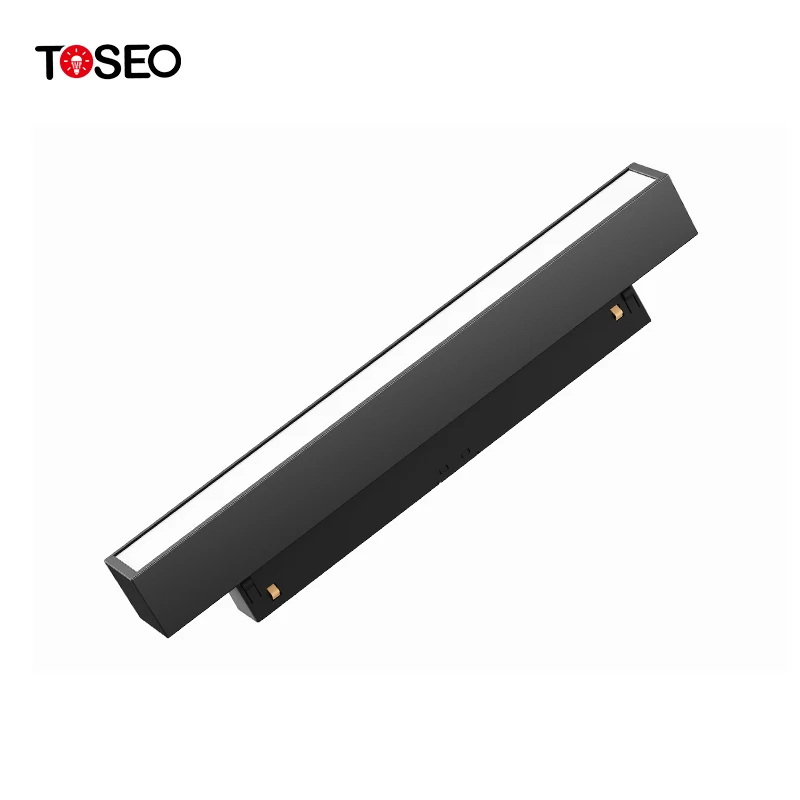 Recessed Indoor Magnetic Track Spotlight Home Commercial Linear Track Light Rail Best Sell Modern LED Black Aluminum 48V 90 9W