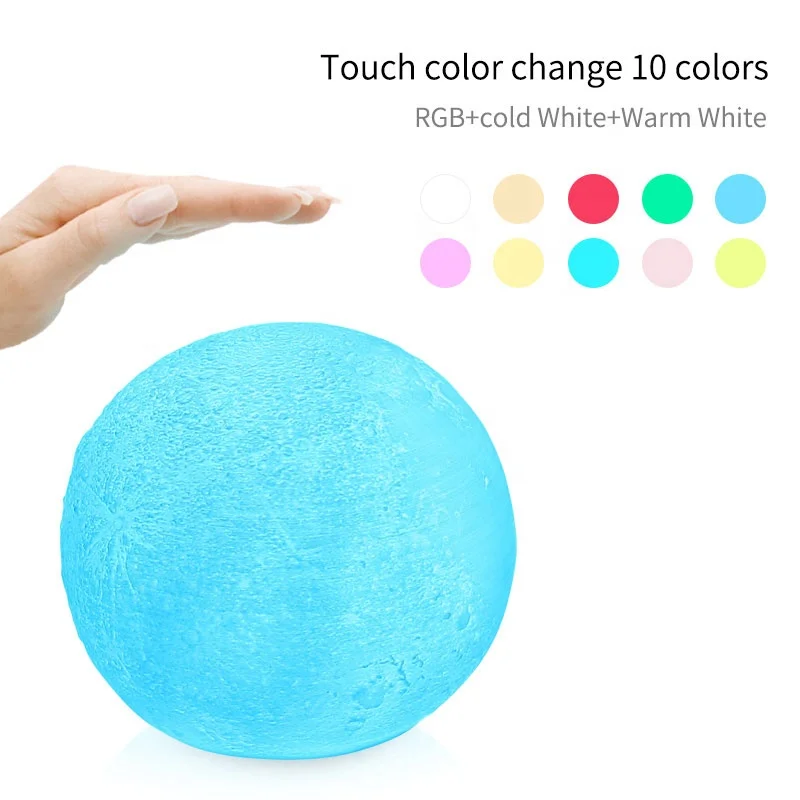 Голосовое управление luna moon лампы для мотоциклов rgbw smart night light милые