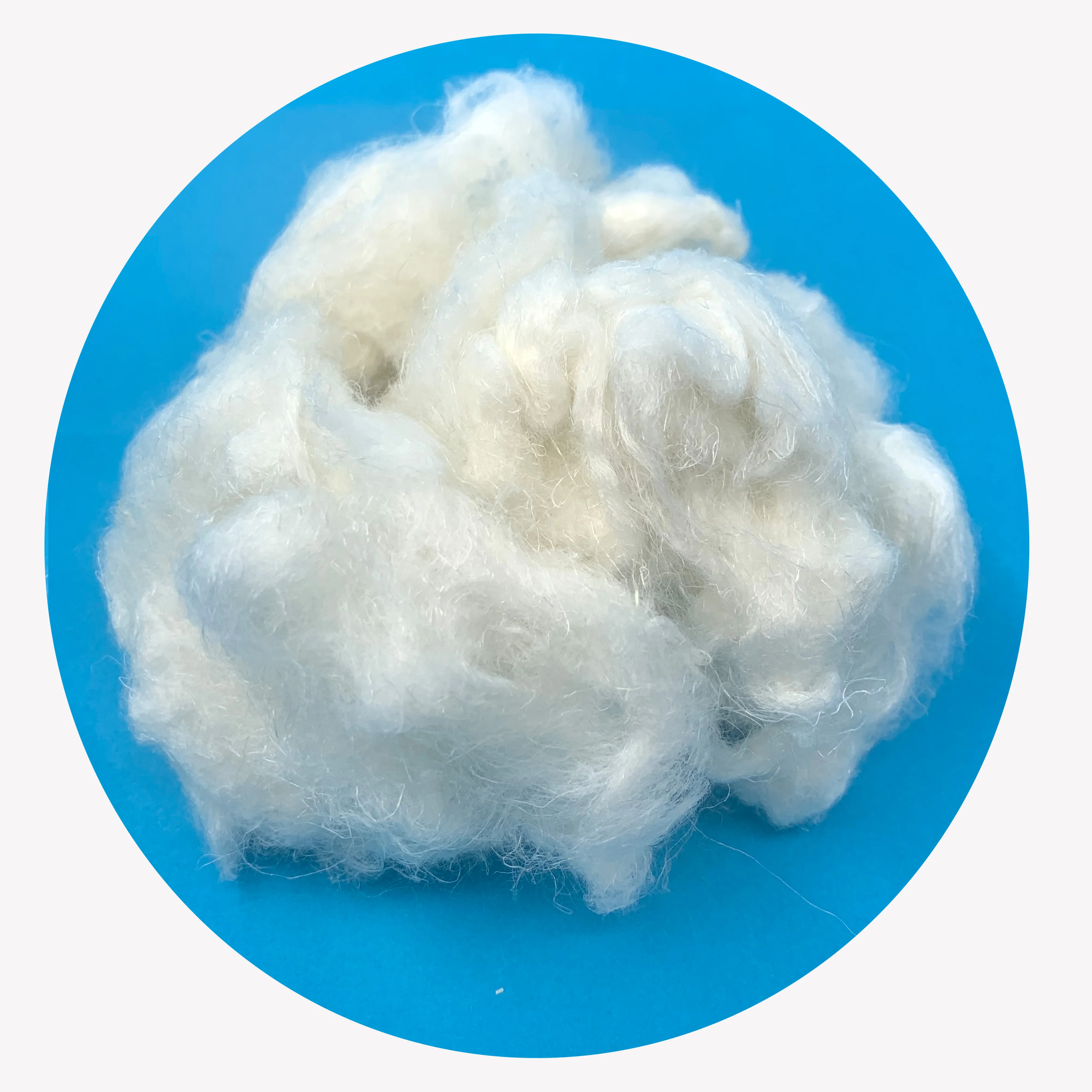 Натуральное конопляное волокно 2800 нм, необработанный белый