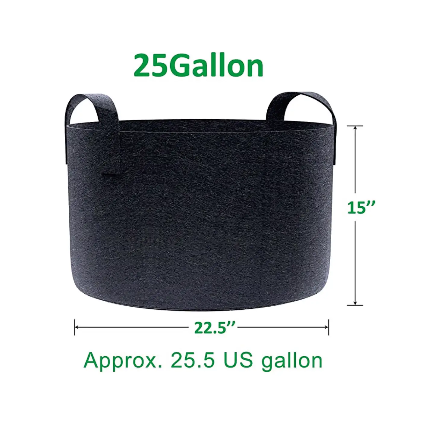1 3 5 7 10 15 20 25 30 35 50 Gallon Felt Plant Grow Bags felt plant barrel Thickened Garden Non Woven Felt Flower Pot
