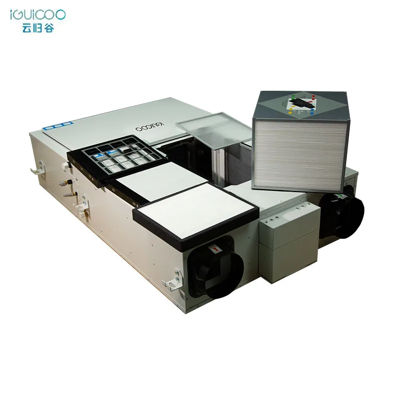 Free HVAC Design Service Air Recuperator System Erv Hrv Smart Control Energy Recovery Ventilation