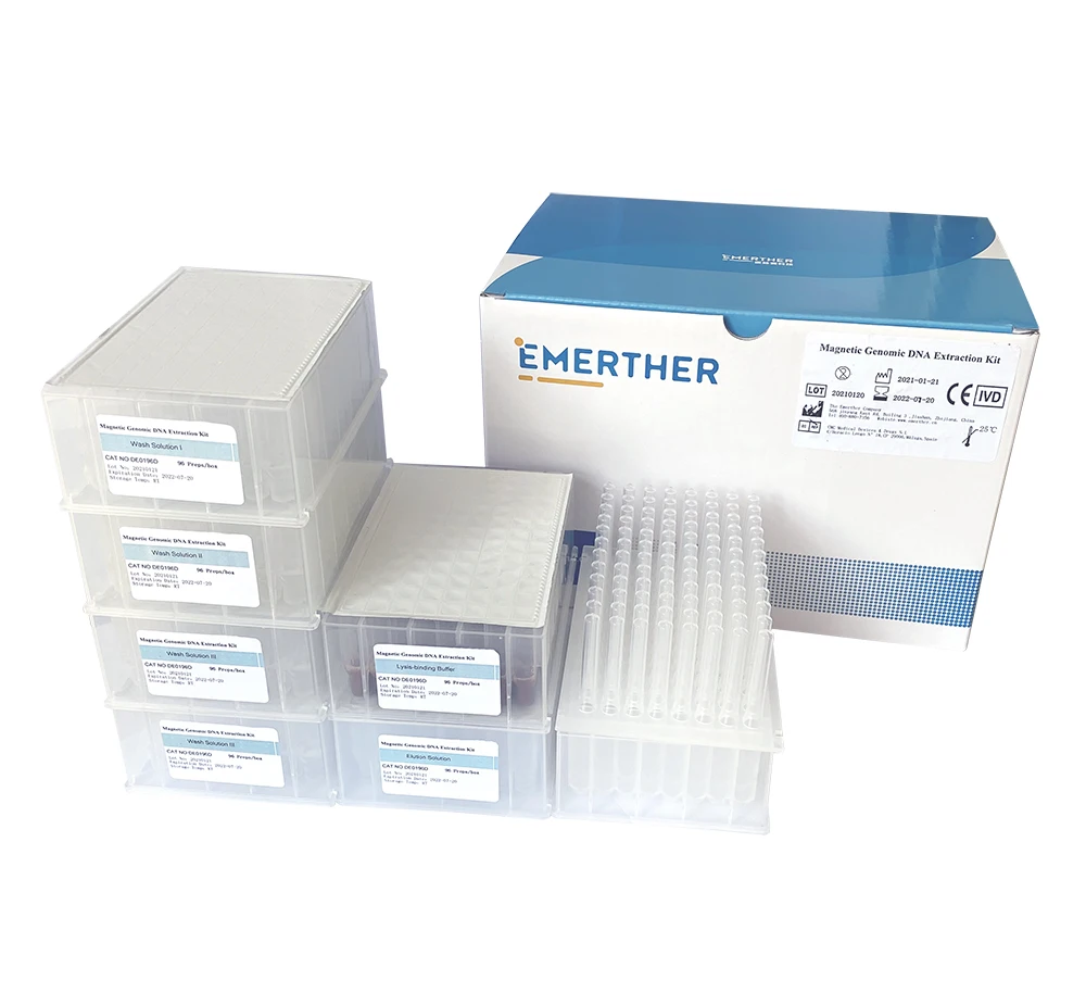 
Magnetic bead Genomic DNA Extraction Kit Bottles (96preps)Nucleic acid extraction or purification reagent 