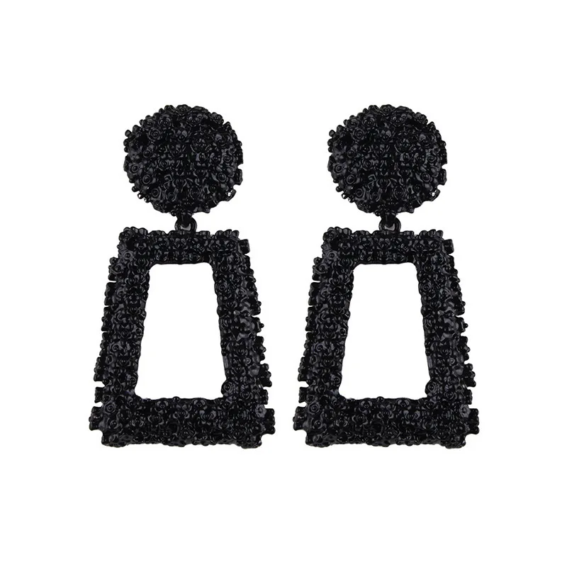 
2019 European and American Fashion Personality Creative New Earrings Geometric Metal Creative Big Earrings FOR WOMEN 