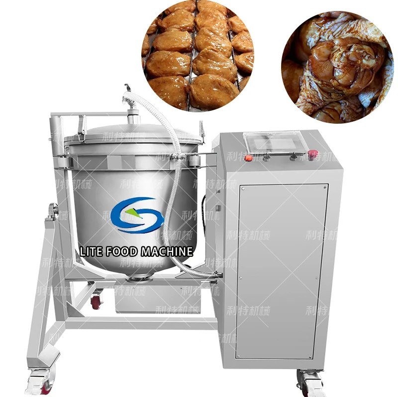 100 Liter Automatic Tilted Meat Tumbling Machine Tumbler Marinator Massager For Factory