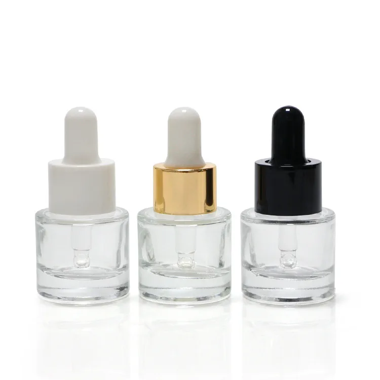 Wholesale Mini 10ml Clear Square Refillable Perfume Glass Bottles Thick Bottom Rectangle Parfum Bottle