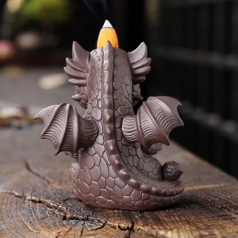 DL Incense Burner Ceramic Aromatherapy Burning Waterfall Back Flow Incense Burners Creative Zen Home Decor Aromatherapy Ornament