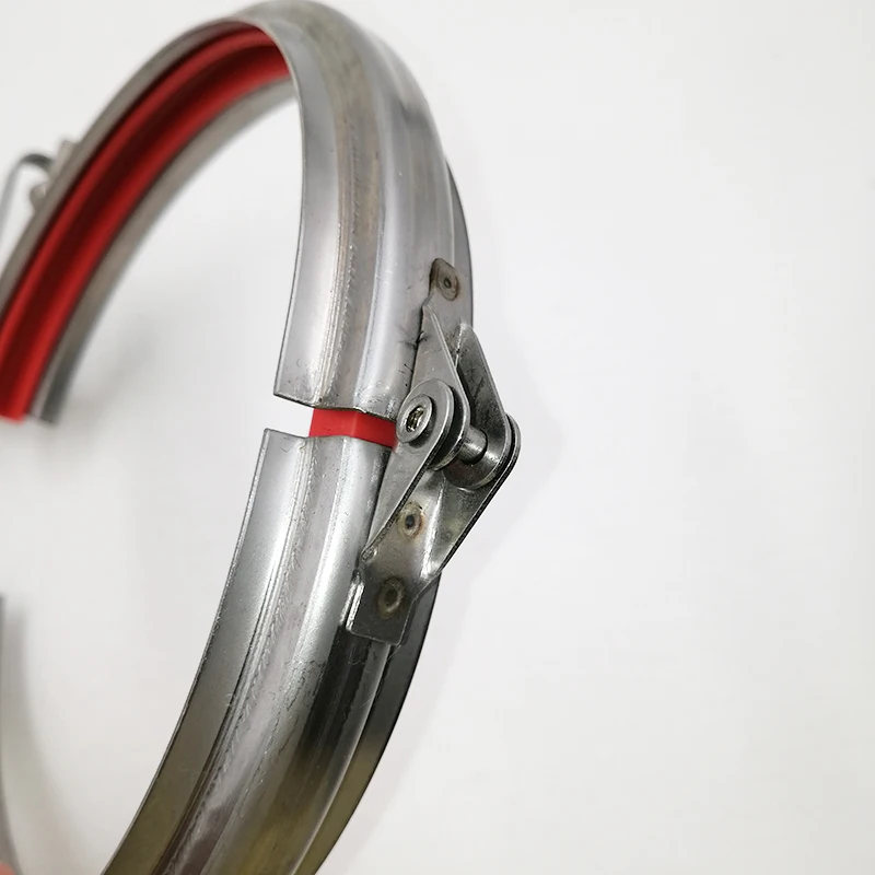 Dust collection round duct fittings quick lever clamp quick release pipe clamps quick connect pipe clamp
