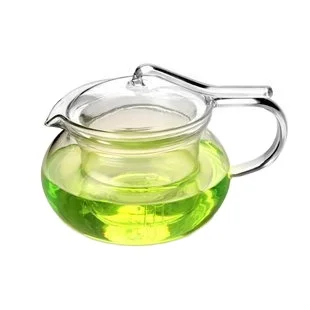 Coffee & Tea Sets personalized clear heat resistant flower pot ,glass tea pot