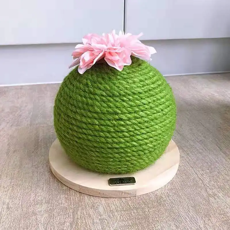 Оптом Новый сизаль мини милый маленький цветок кактус кошка дерево