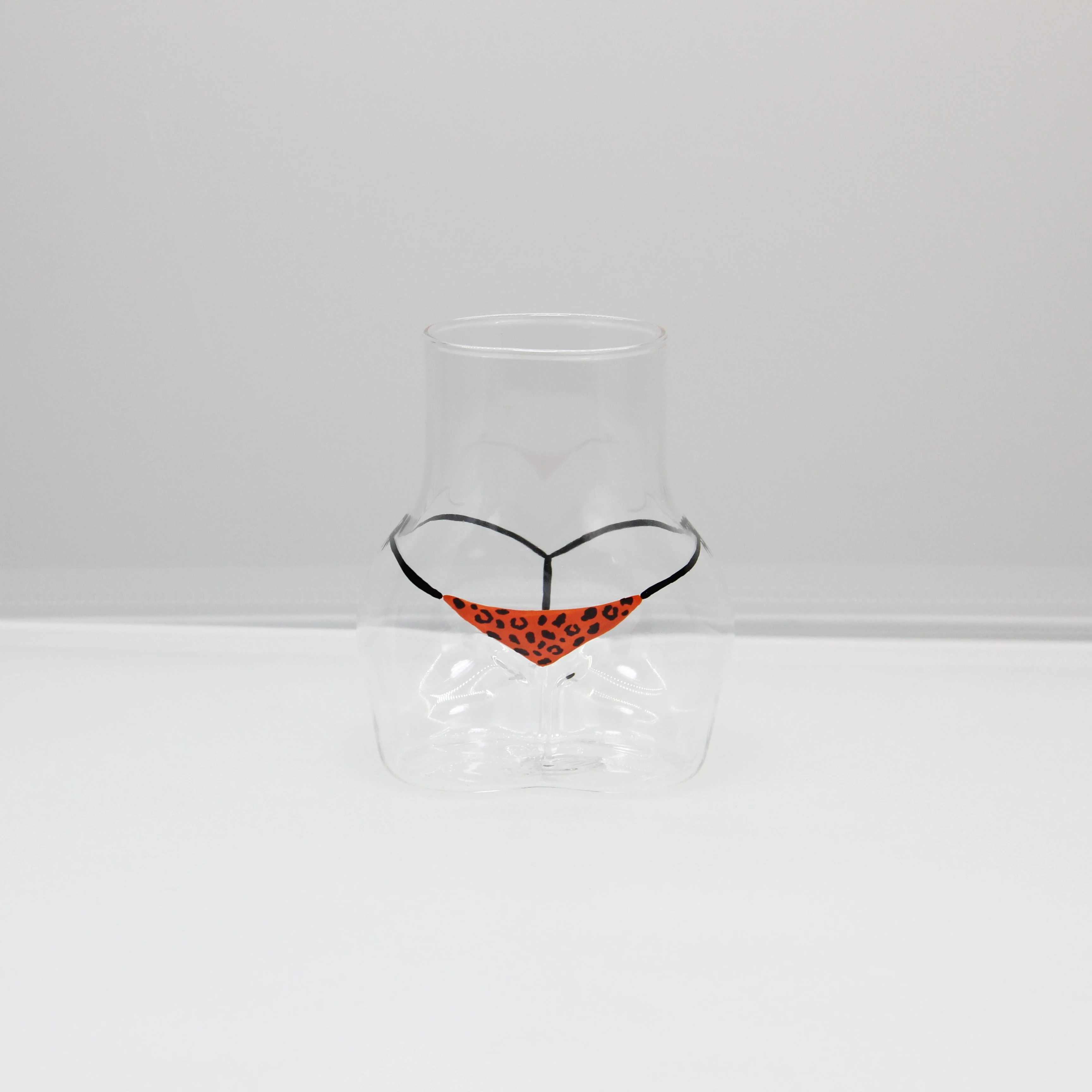 wholesale custom shot glass female body shaped glass sexy transparent shot glass for bar party