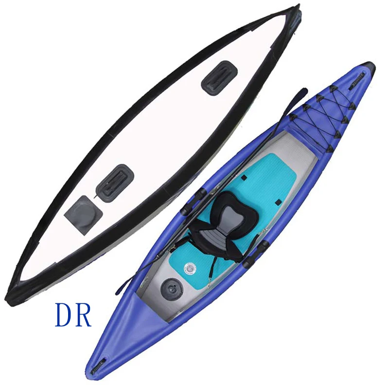 Новинка оптовая продажа заводская цена OEM Прямая поставка надувной каяк для рыбалки серфинга каноэ гребной лодки надувная педаль