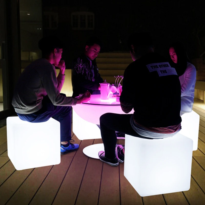3D Waterproof Pool LED Cube 30cm 11.8inch Light Cube for LED Bar Chairs and Tables Commercial Use