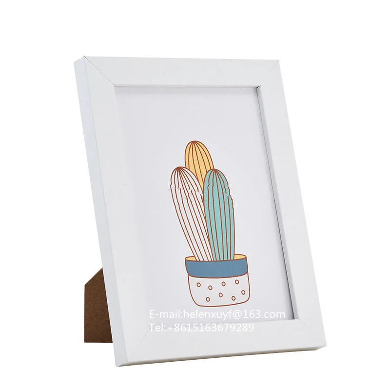 Nice Look table top white picture frame A1 A2 A3 A4 A5 bilderrahmen standing photo frame with passepartout