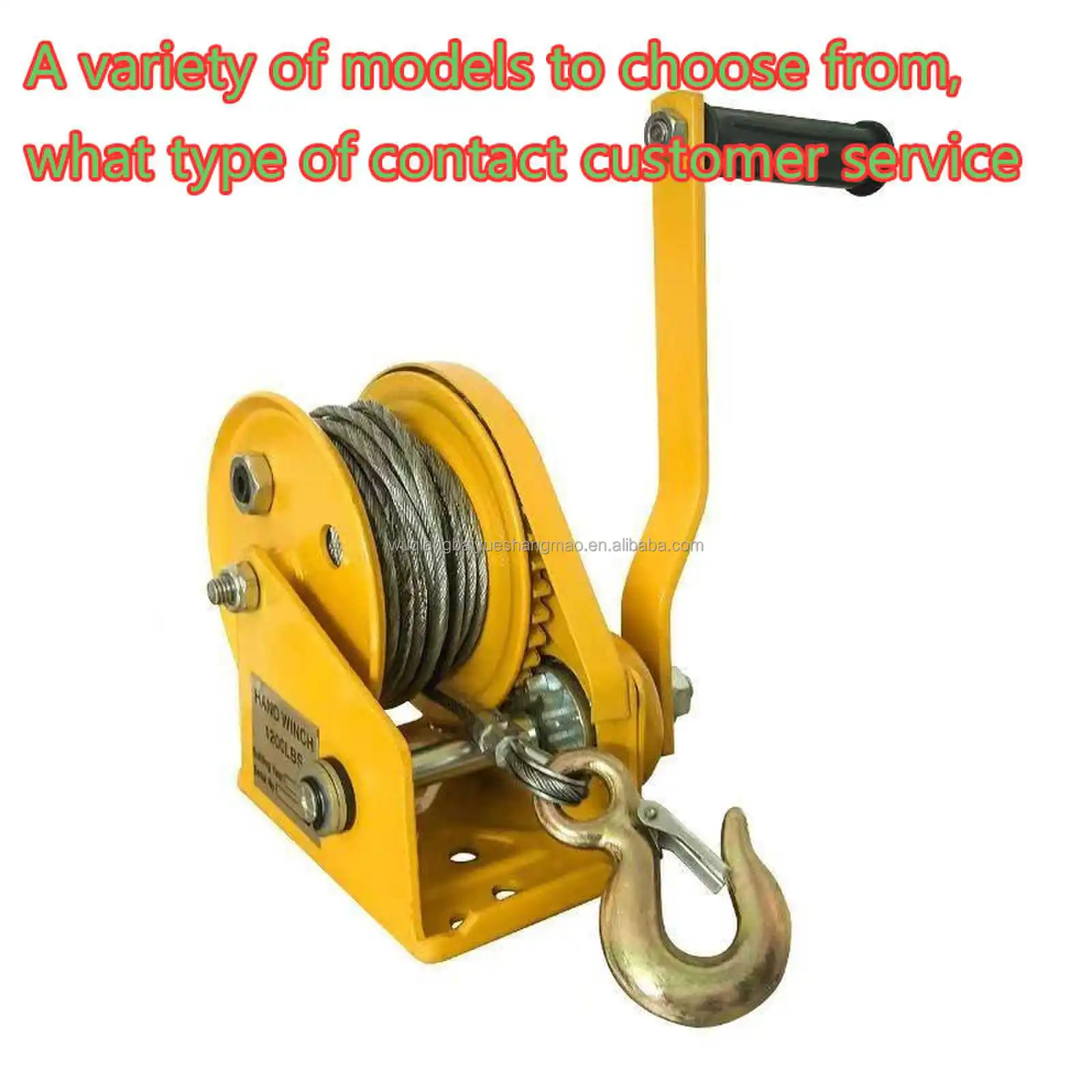 Factory direct sales 1200lbs, 1600lbs, 1800lbs trailer manual winch