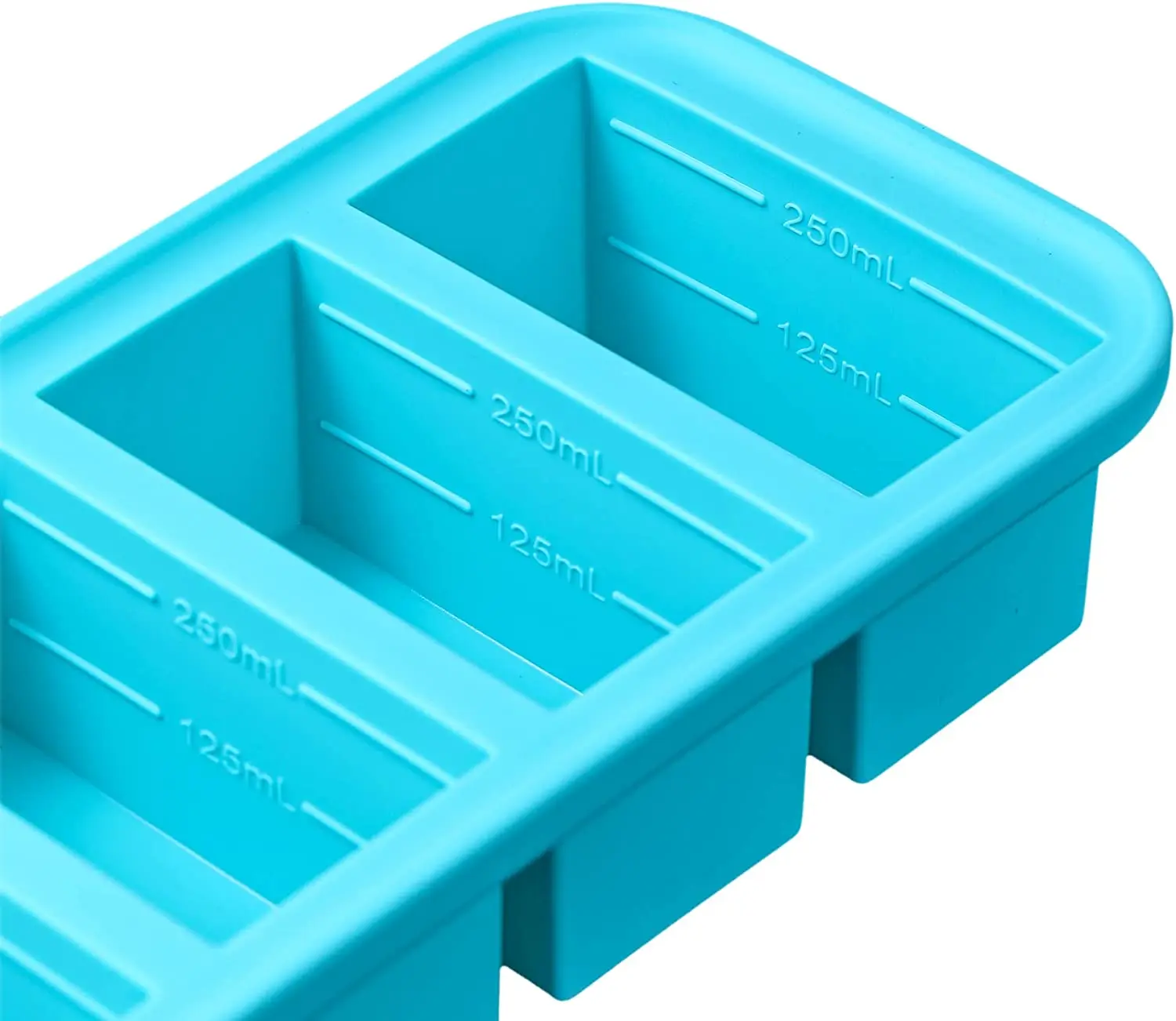 Hot Selling Freeze Soup  or Sauce Makes 4 Perfect 1cup Portions Large Silicone Tray with Lid