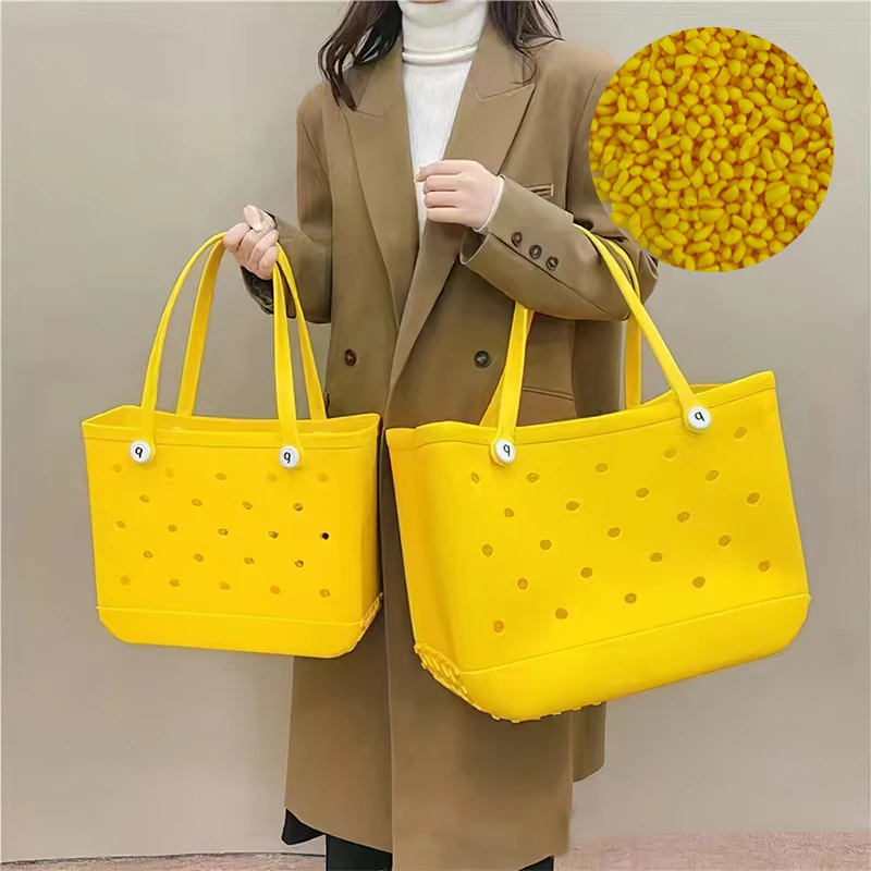 Wholesale Raw Material Used For EVA Handbag Tote Bogg Bag Quality Rubber Silicone EVA Foam Beach Bag EVA Bag