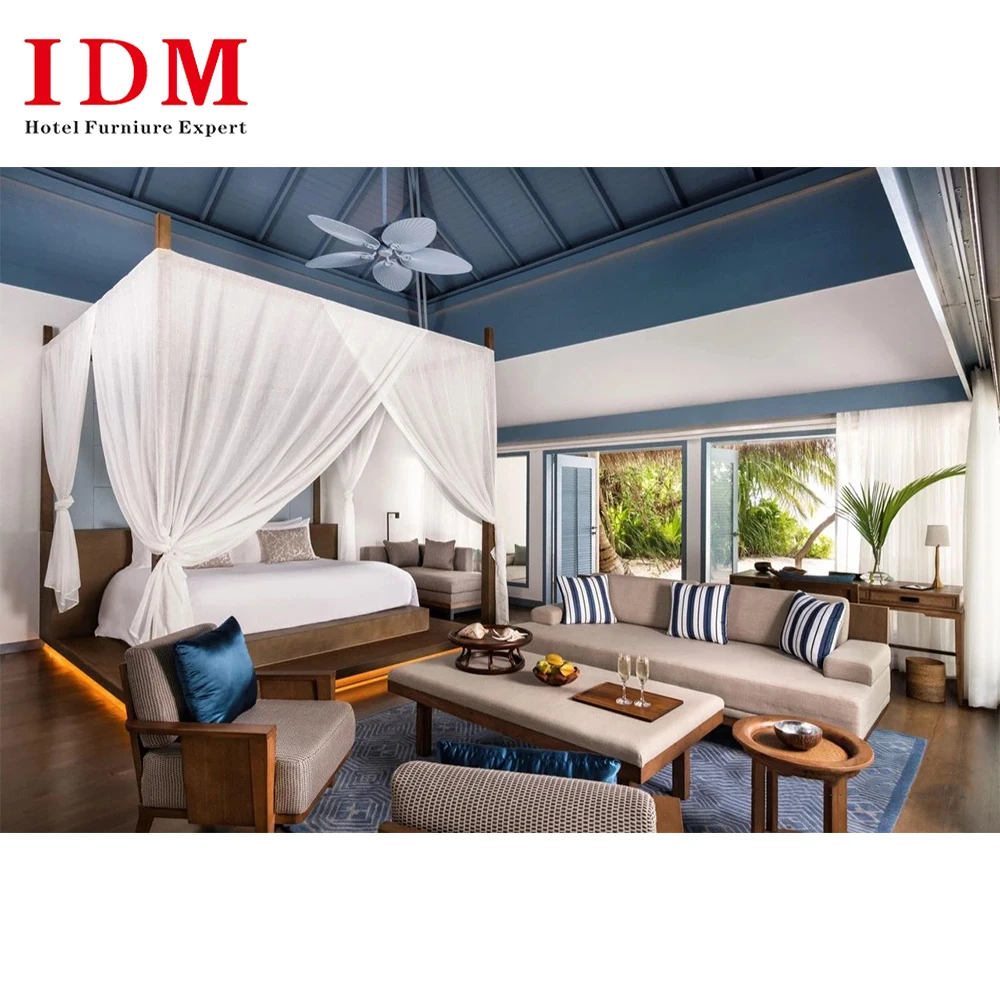 Maldives Seaside Resort Holiday Style Contemporary Hotel Bedroom Furniture Brand New Hotel Bed Room Furniture Full Set