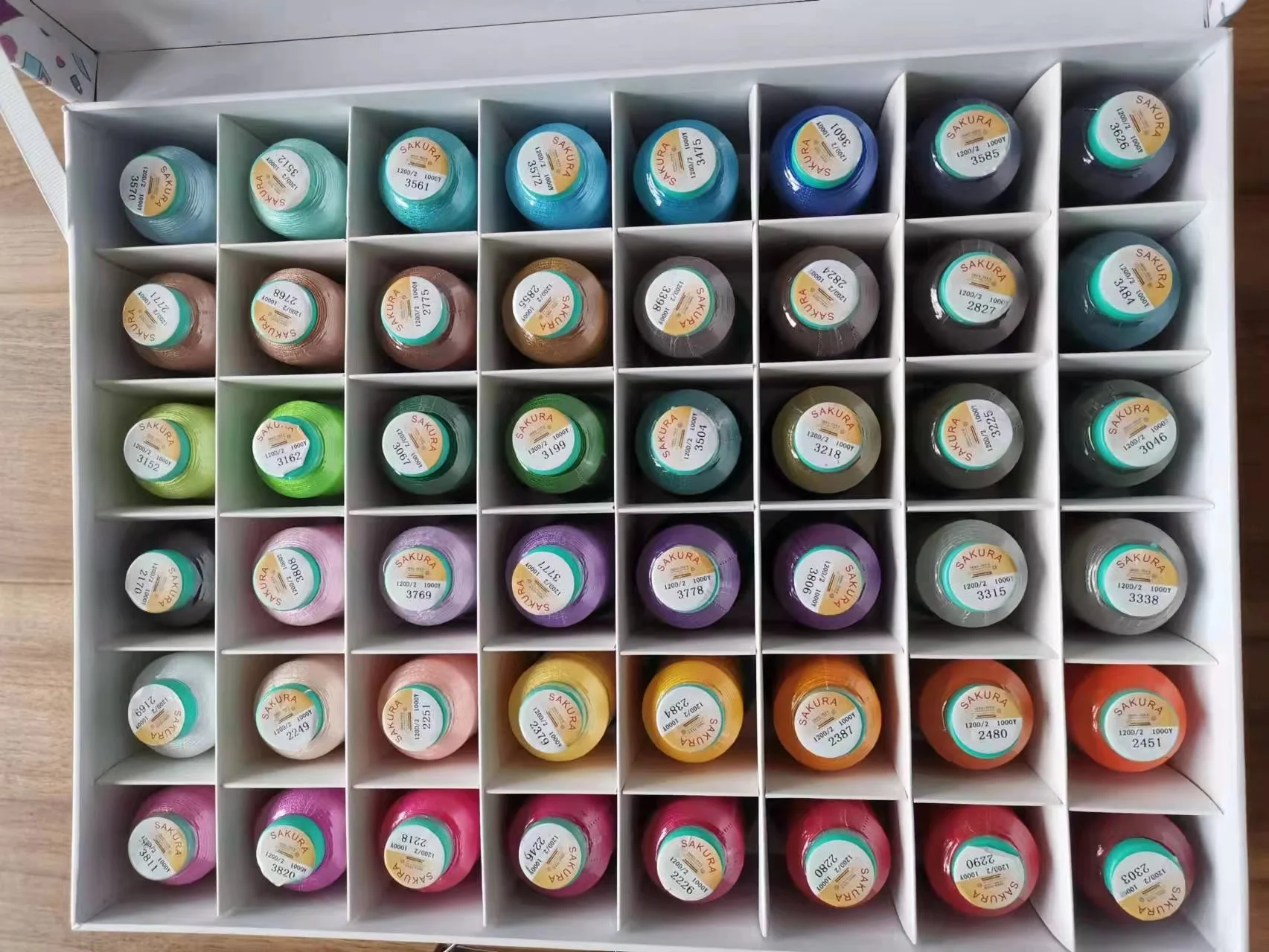 Brand New Thread Manufacturer 100% 120d/2 Polyester Machine Sewing Thread Embroidery Thread Set