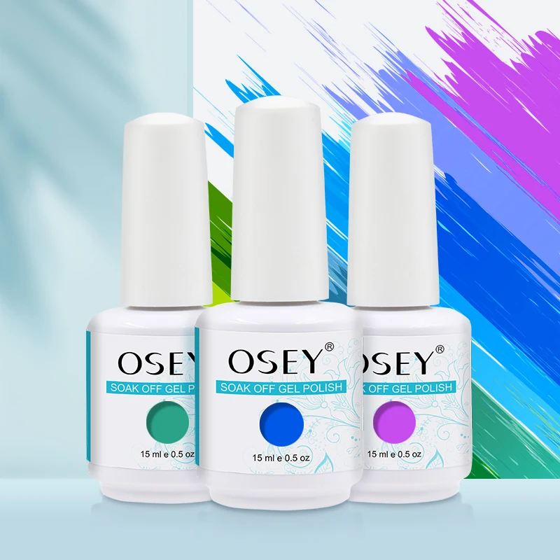 2021 NEW ARRIVAL OSEY OEM ODM FACTORY GELATU GEL NAIL POLISH 290 COLOR 15ML SOAK OFF UV GEL POLISH