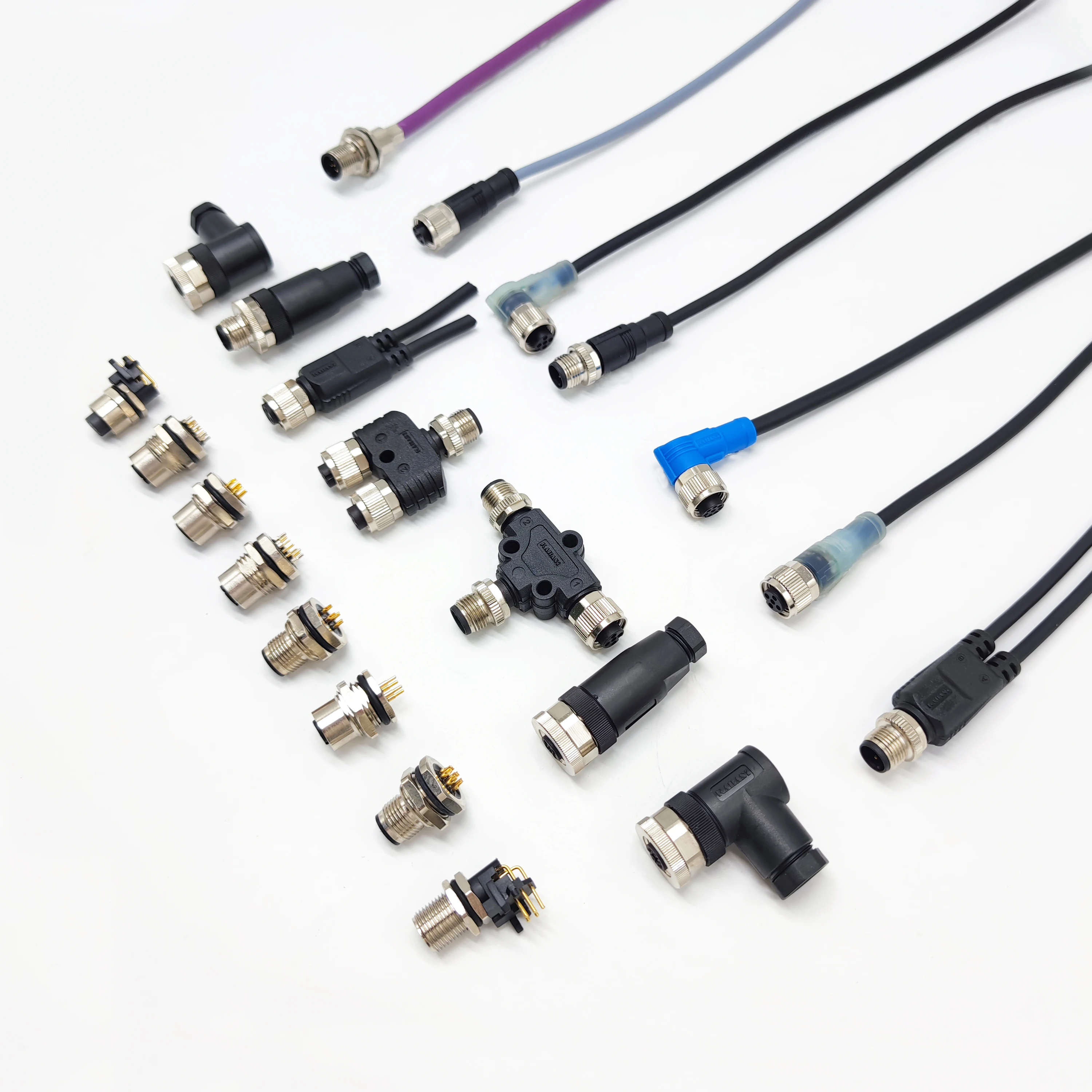 Custom Waterproof Cable M5 M8 M12 M16 7/8 M23  Pvc Pur Wire Male Female 3 4 5 6 8 12 Pin Panel Mount Circular Sensor Connector