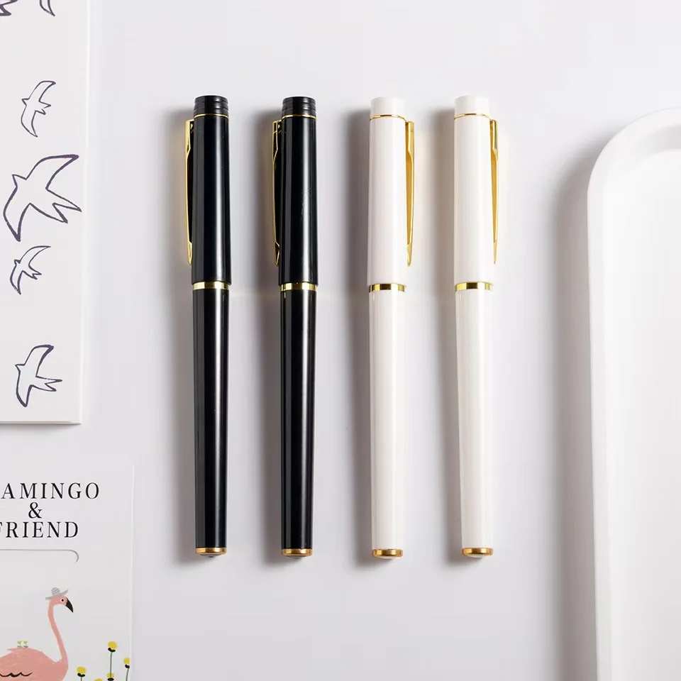 Metallic Texture Advertising Pen Neutral Logo Printing Metal Pen Gift Signature Pen