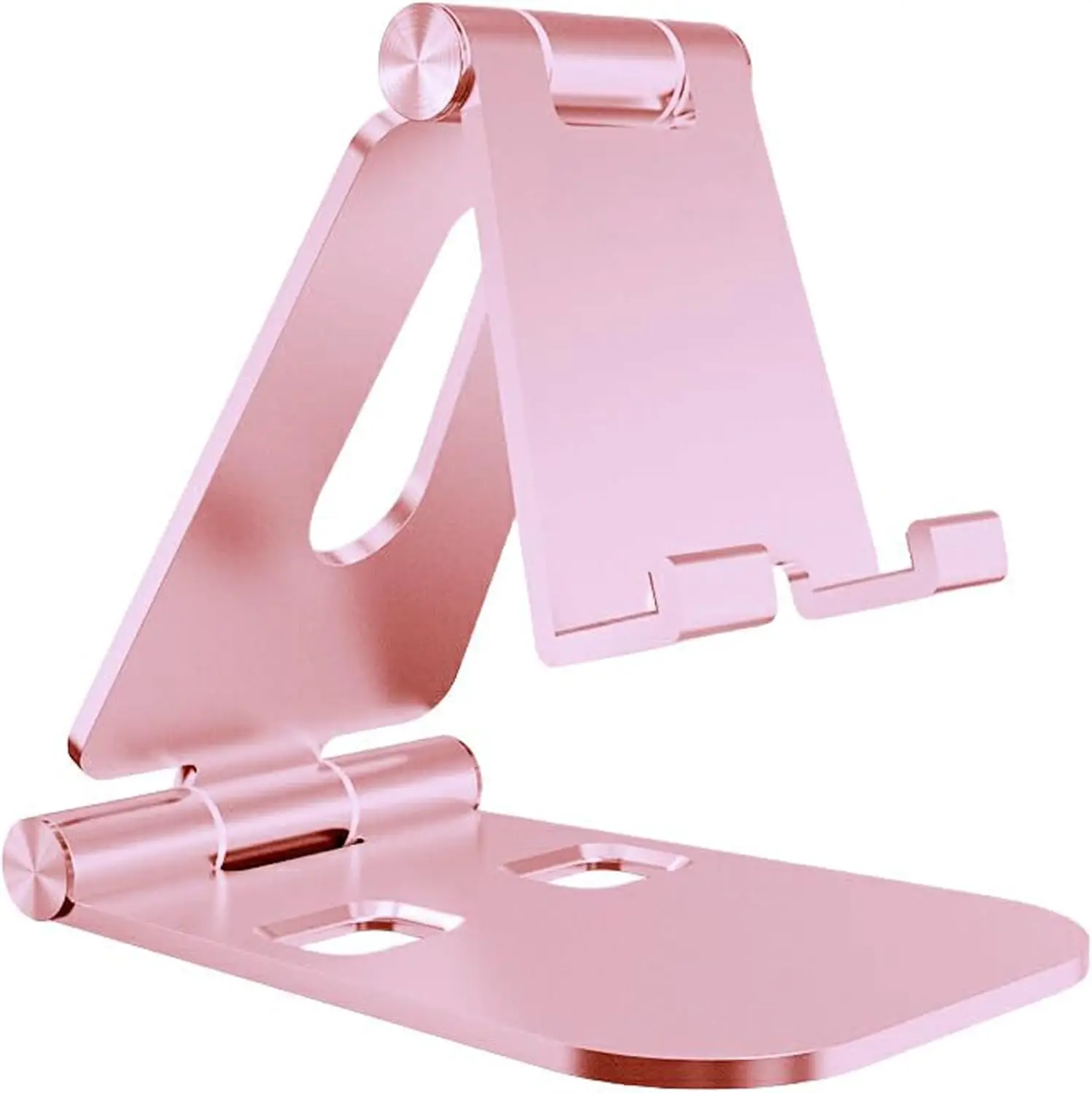 Cell Phone Stand for Angle Height Adjustable Desk Sturdy Aluminum Metal Phone Holder for iPhone,iPad, Mobile