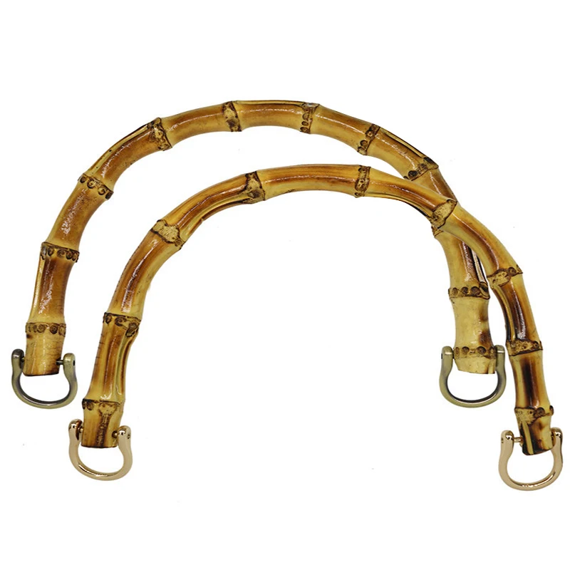 15cm 20cm Handbag Hardware Accessories Purse  Bamboo Handle Bag Wooden Handles