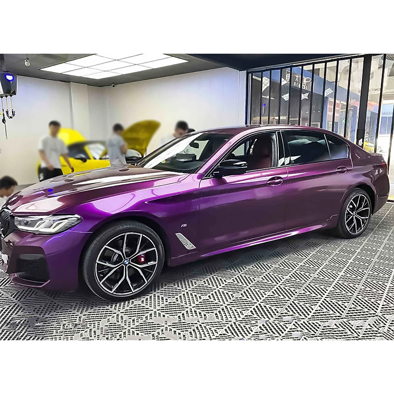 1.52*18m grape purple super glossy metallic car vinyl wrap stickers auto wrap