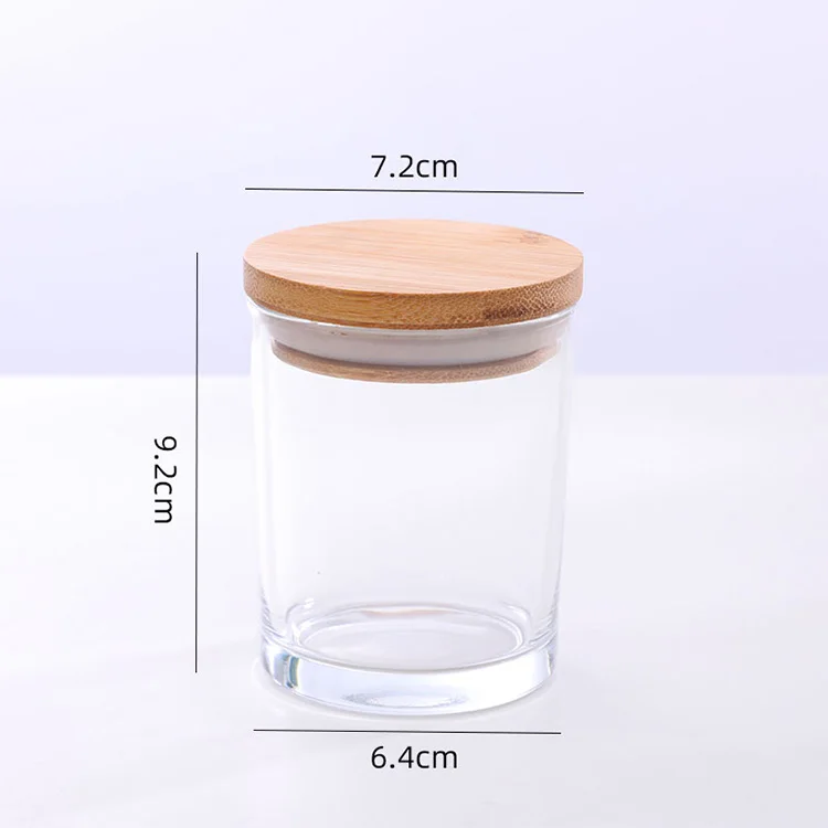 2022 OEM ODM Kerzenglas Luxury Large Clear 8oz 16oz Glass Candle Jars With Lids In Bulk Gold Lid