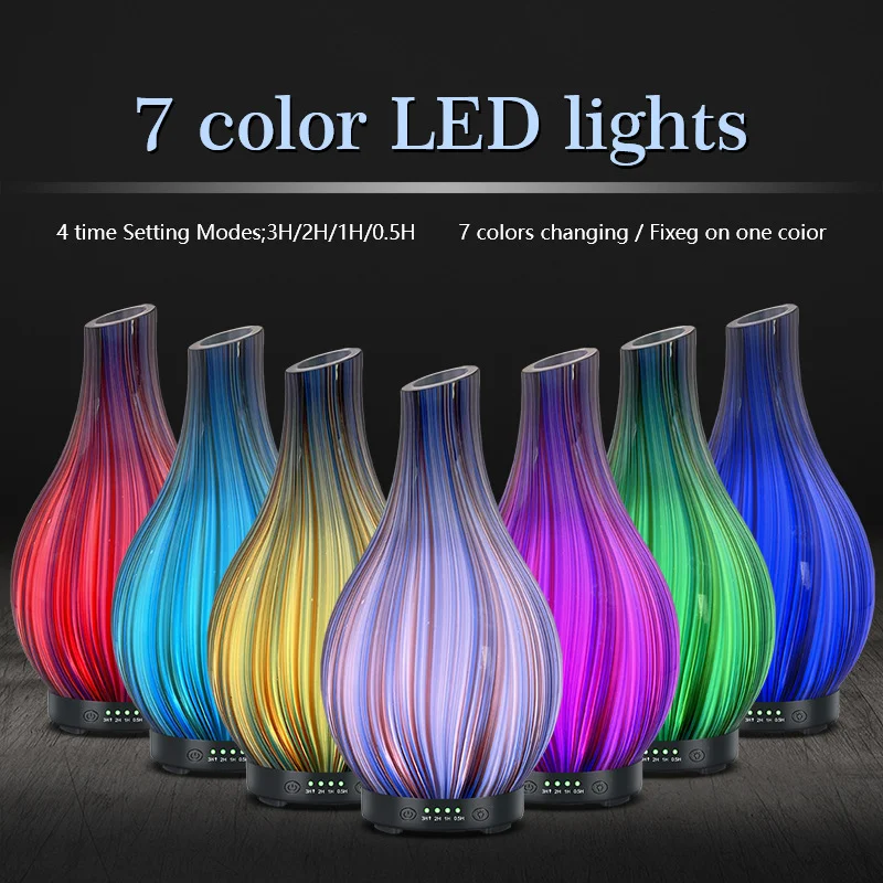 glass aroma diffuser Aromatic Essential Oil Diffuser Aroma Home Fragrance Diffuser Cold mist humidifier for Home Decoration