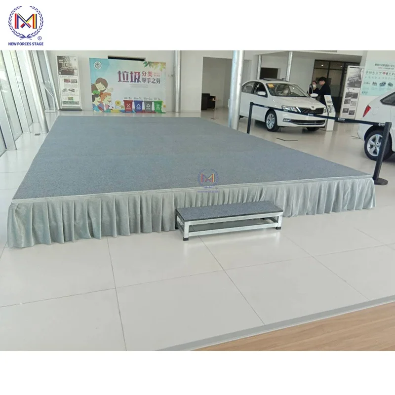 Алюминиевые портативные наружные подвижные стадии, используемые в неровной поверхности