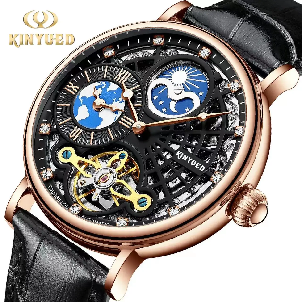 Luxury Brand Automatic Watches Custom Logo Brand Tourbillon Automatic Mechanical Small Luxury wristwatches Mechanical Watches fo