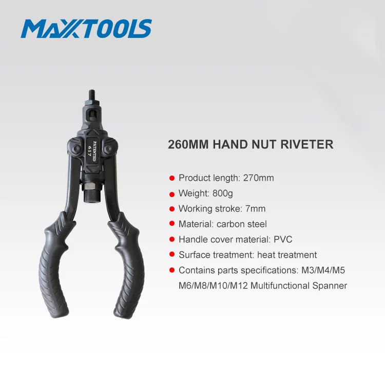 Сверхмощные ручные клепальщики, ручной Клепальщик M3/M4/M5/M6/M8/M10/M12