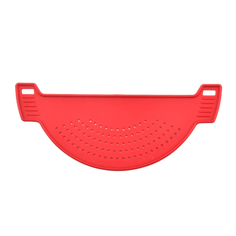 Heat resistant Anti-spill silicone drainage board kitchen drain strainer fruit noodles Leakproof baffle water Filter