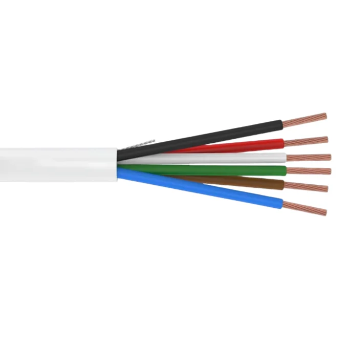 Heavy Duty Armored Security Cable 8Core 14AWG Solid Copper with Steel Wire Mesh and PE Jacket for Outdoor Applications