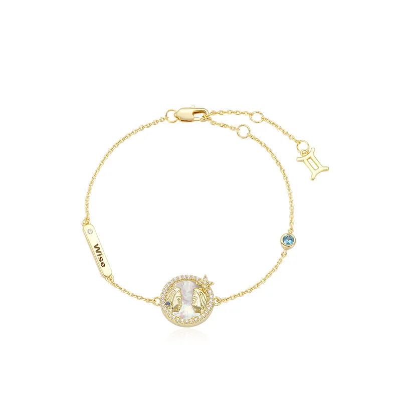 2020 Sterling Silver Materials Fashion Sister Gold Plated Cicret Shell Bracelet Charm Bracelet