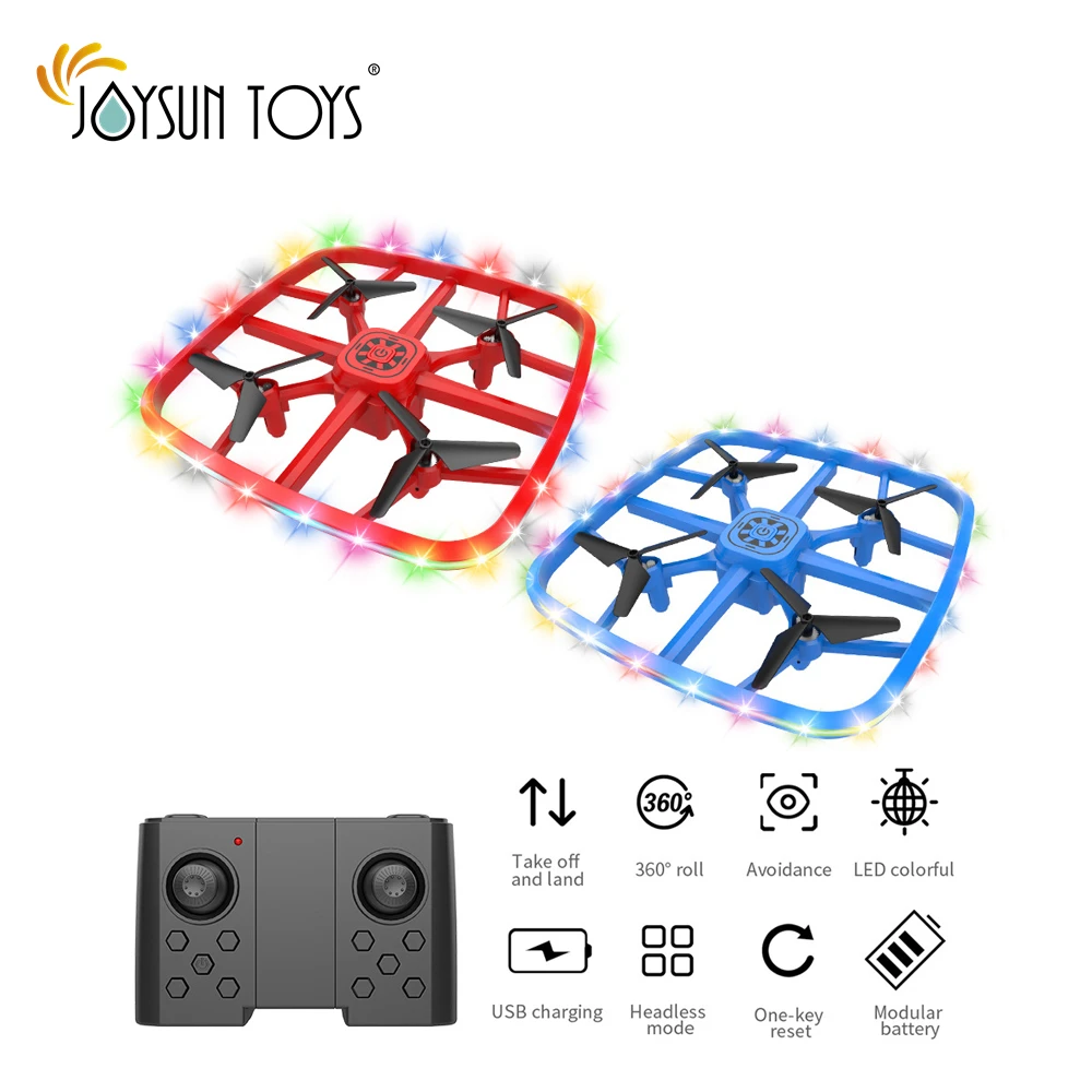 Mini Drone for Kids LED Night Lights One Key Take Off Landing RC Remote Control Small Flying Toys Drones for Beginners Boy