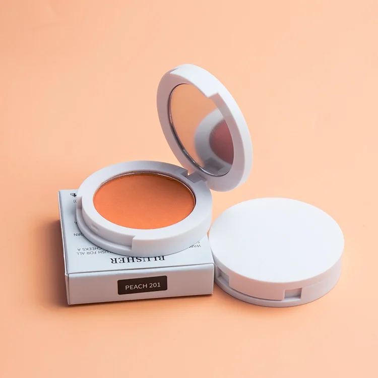 Beauty cosmetics face blusher powder palette custom logo pressed blush