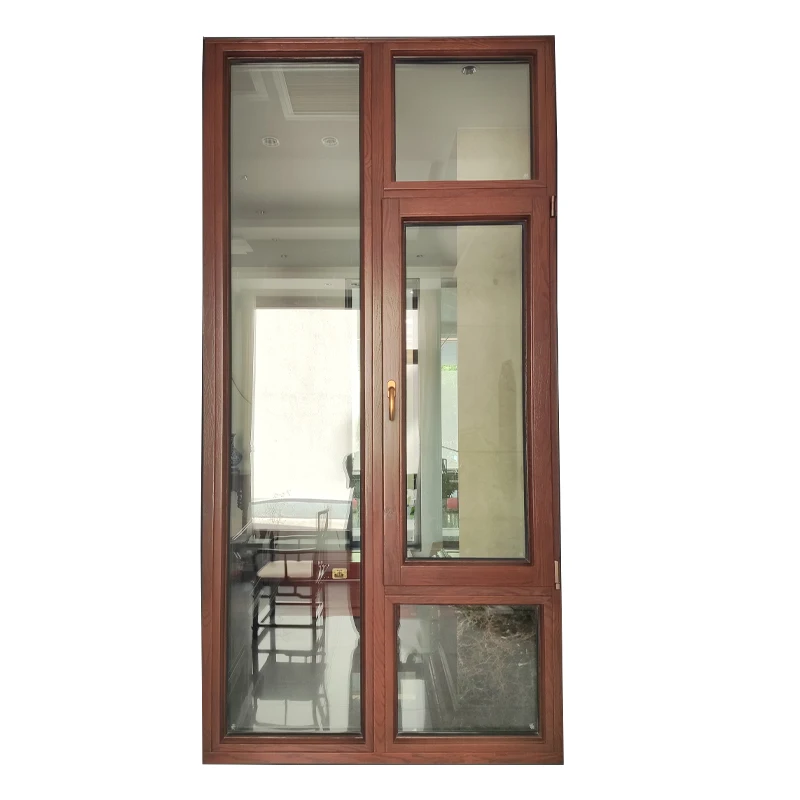 Modern Aluminum Clad Wood windows Tilt and Turn Window in Swing for House FQ