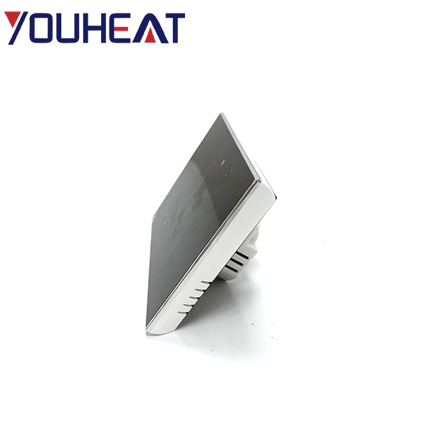 Black wifi touch screen thermostat smart electric heating temperature control