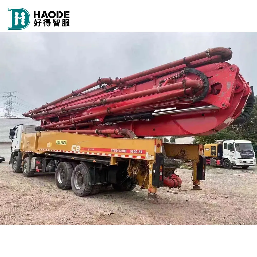 Haode Used Concrete Pump China Wholesale Used 37m 52m 56m Sany Truck Mounted Concrete Pump Price