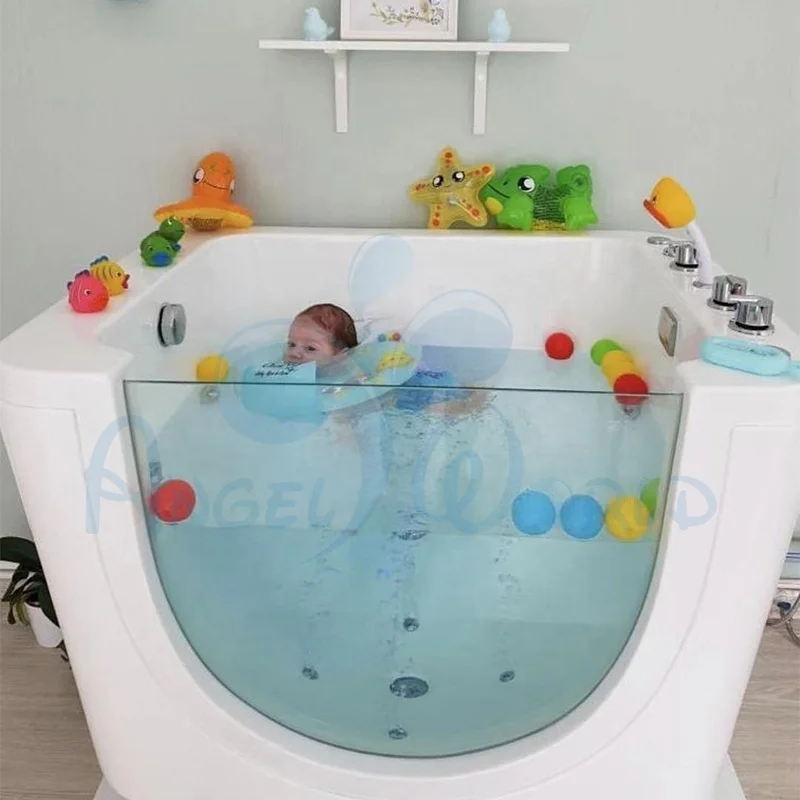 High Quality Separate Room Acrylic Bubble Surf Freestanding Installation With Control Panel  Massage Baby Spa