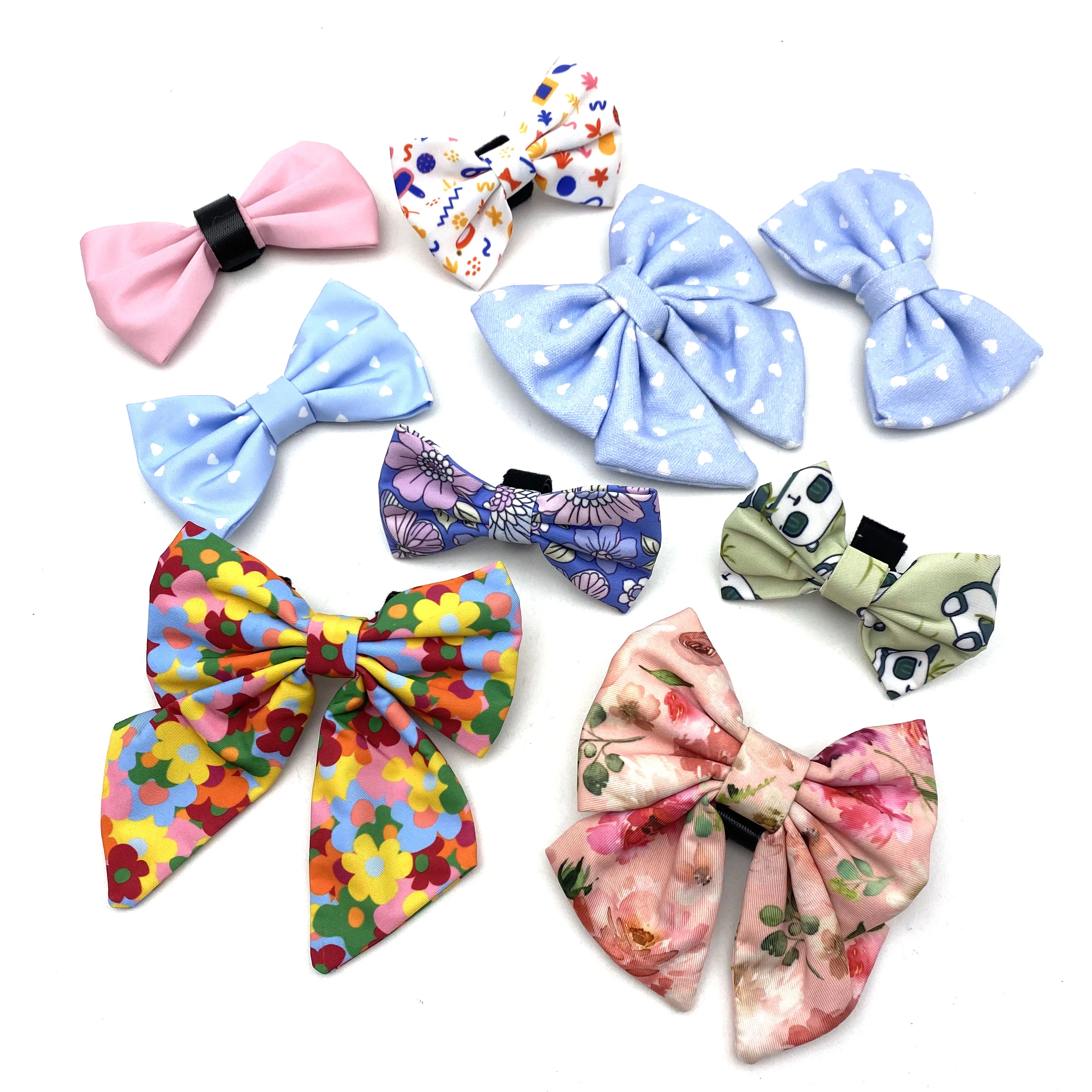 Cheap Pet Accessories Wholesale Colorful Adjustable Pet Bowtie Custom Dog Bowtie Sailor Bow Tie For Girl Boy
