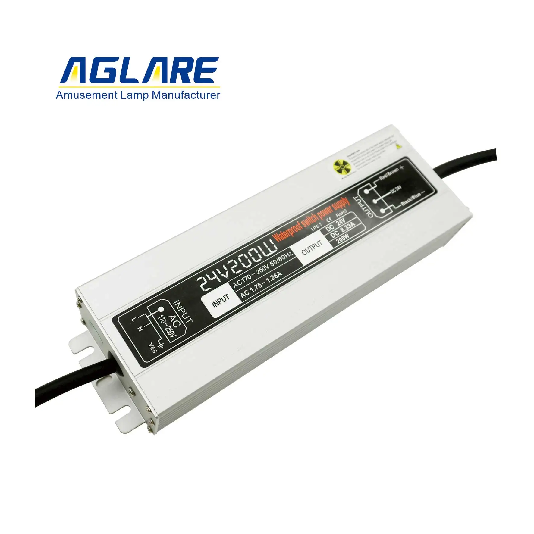 Constant Voltage Led Driver Output 12V 24V Dimmable Control 200W Led Panel Lighting Dimmable Led Driver