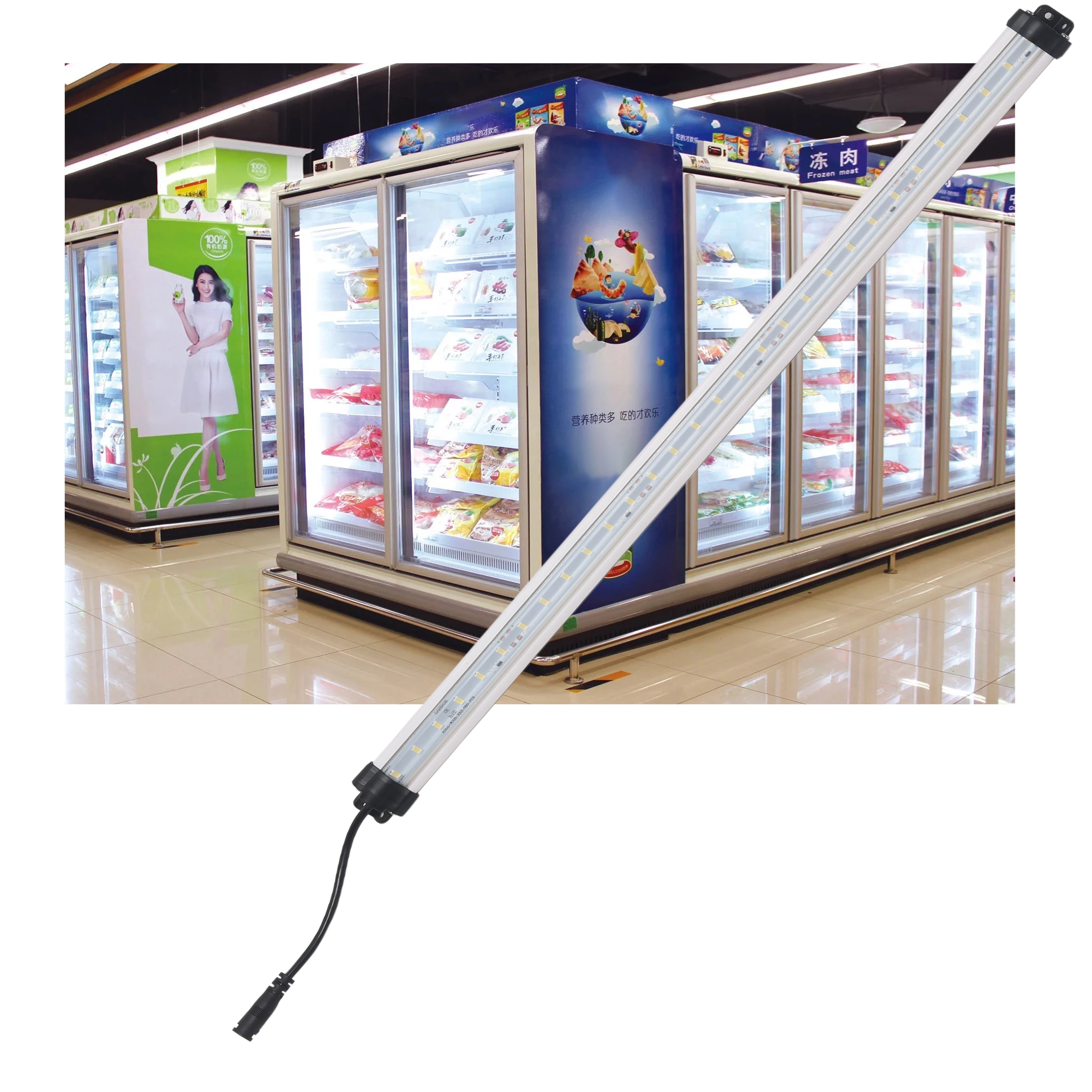 5W Refrigerator Lamp  Vertical Freezer  IP66 Waterproof LED Light  Refrigerator Lighting