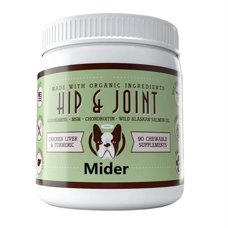 Добавка для бедер и суставов, улучшает мобильность и энергию, Конопляный Глюкозамин для собак