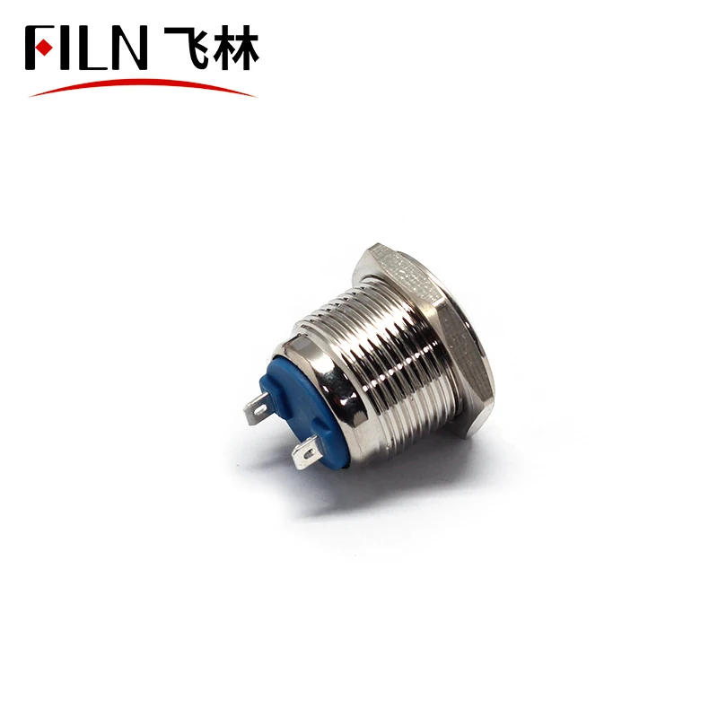 FILN 16mm metal indicator light Red yellow green white 110V 220V with terminal pins indicator light motorcycle