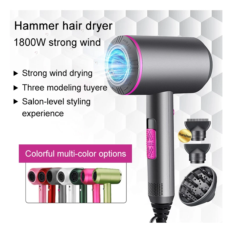 Brand New Professional Foldable Infrared Hair Dryer Adjustable Heat Hotel Hair Dryer Hammer Professional bldc hair dryer